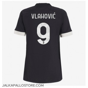Juventus Dusan Vlahovic #9 Kolmaspaita Naisten 2023-24 Lyhythihainen